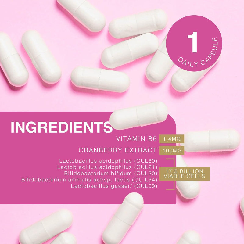 Pro-Ven Women Probiotics 17.5B CFU Cranberry 30 Capsules Hormone Help Best Before 11/2026 - New Pro-Ven