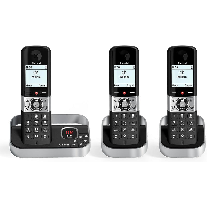 Alcatel F890 Voice Trio DECT Cordless Phone with Answering Machine 3 Handsets - Like New The Outlet Shop