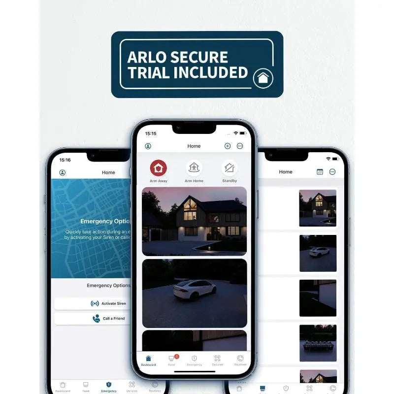 Arlo Pro 3 Floodlight 2K HDR Outdoor Security Camera with Color Night Vision Alarm - New Arlo