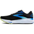 Brooks Ghost 16 Mens Running Trainer UK Size 8 Black / Cobalt / Neo Yellow - New Brooks