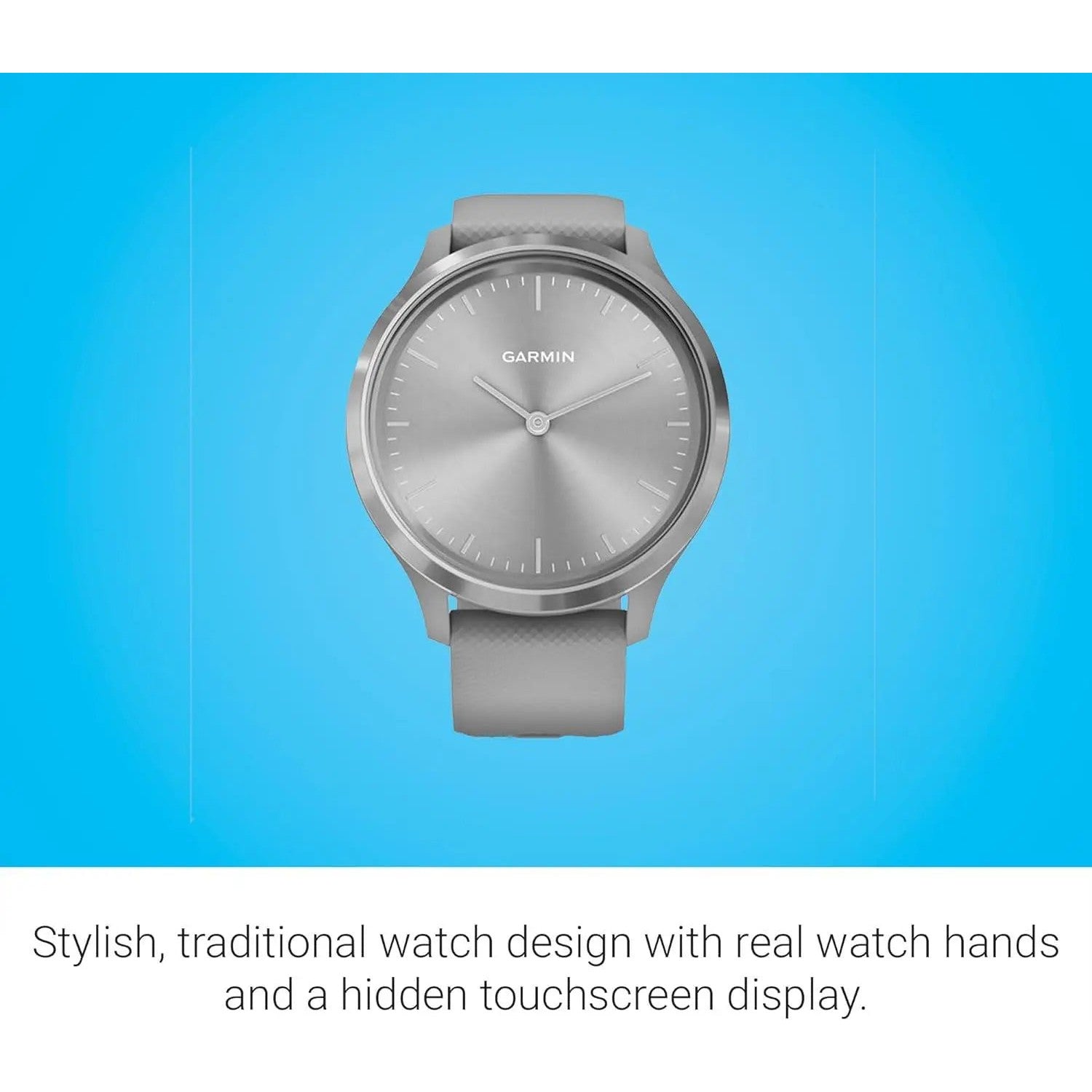 Garmin vivomove 3 Hybrid Connected GPS Smartwatch with Watch Hands and Hidden Touchscreen Display Garmin