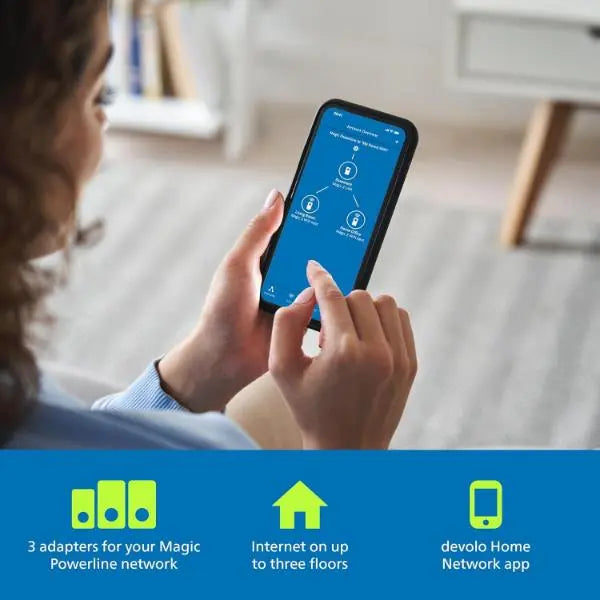 Devolo Magic 1 Mesh WiFi Kit UK: Seamless Home Internet Coverage with 2-1-3 Setup - Refurbished Devolo