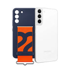 Samsung Galaxy S22+ Silicone Cover With Strap - Navy (New) The Outlet Shop