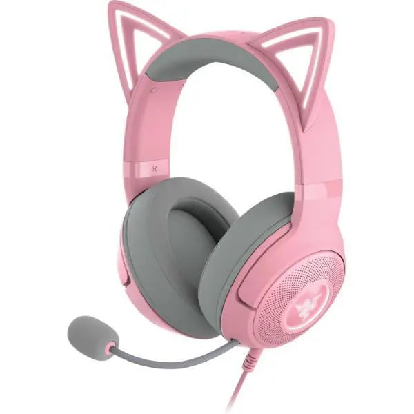 Kraken Kitty Ears V2 Wired RGB Headset 40mm Drivers 7.1 Sound Refurbished