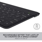 Logitech Keys To Go Ultra Slim Keyboard With iPhone Stand UK Layout Logitech
