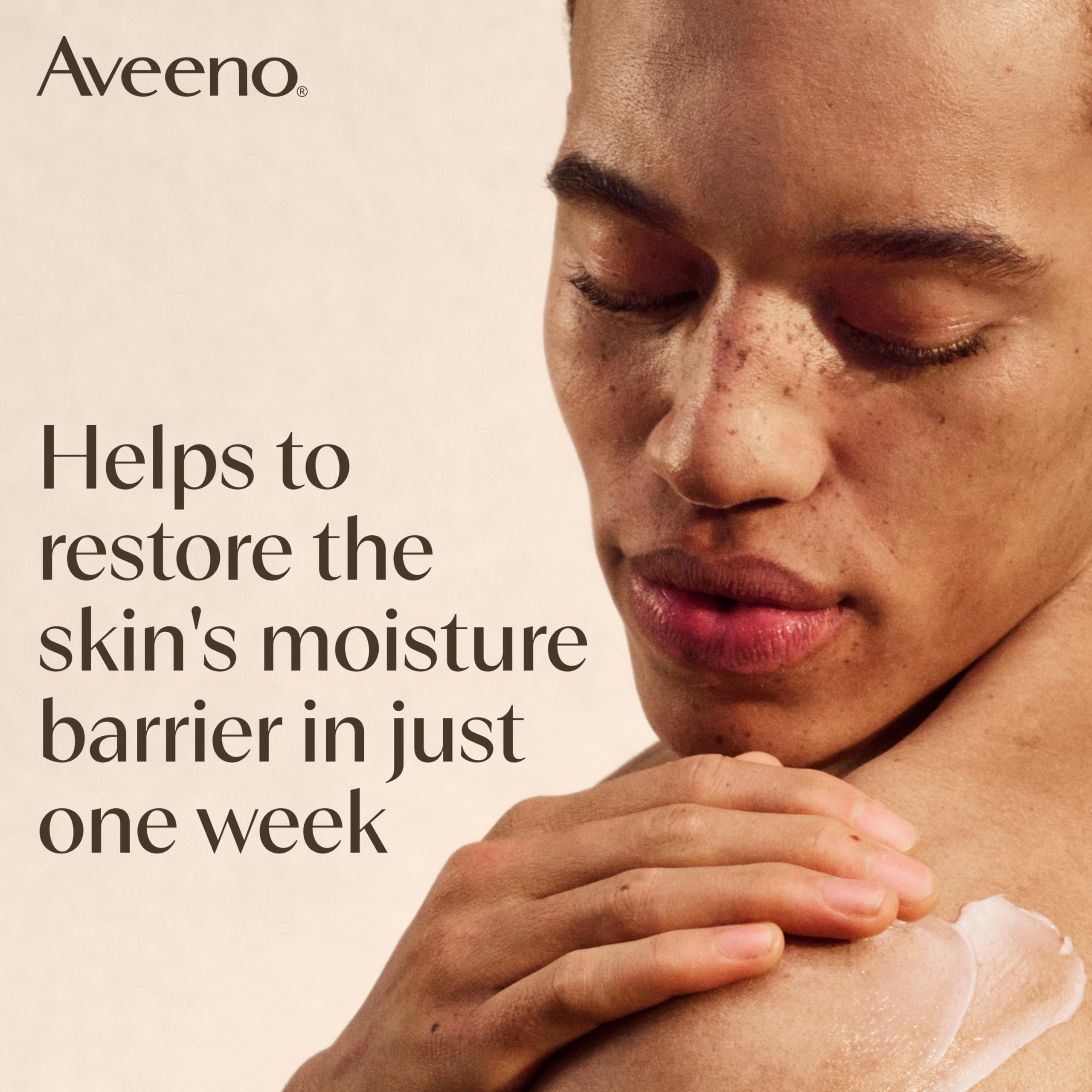 Aveeno Dermexa Night-Time Relief Balm 75 ml for Very Dry Itchy Skin with Prebiotic Triple Oat Complex and Ceramides to Soothe and Strengthen Skin Barrier Overnight