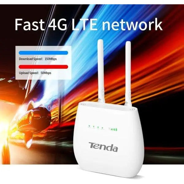 Tenda 4G680V2.0 Wireless N300 4G LTE and VoLTE Router Tenda