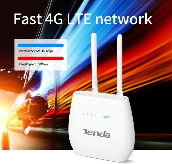 Tenda 4G680V2.0 Wireless N300 4G LTE and VoLTE Router Tenda