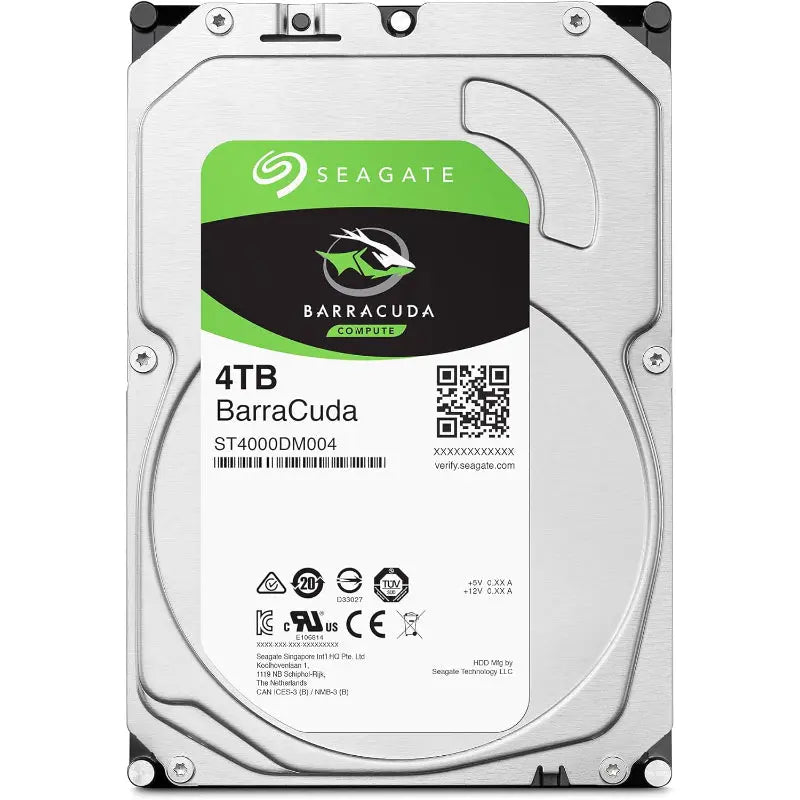 Seagate Barracuda 4TB Internal Hard Drive 3.5″ SATA 6Gb/s – High-Speed, Reliable Storage - New Seagate