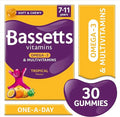 Bassetts Vitamins 7-11 Years Omega 3 Multivitamins Tropical Flavour 30 Gummies 06/26 - New The Outlet Shop