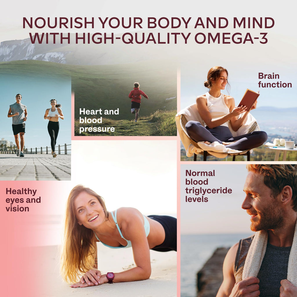 Aavalabs Omega 3 Fish Oil 2000mg per Daily dose (2 softgels) - 1000mg EPA + 500 mg DHA per dose - High Strength Omega 3 Fatty Acids Supplements - Molecularly Distilled - 120 Capsules - 60 Days Supply - BBE 03/2028