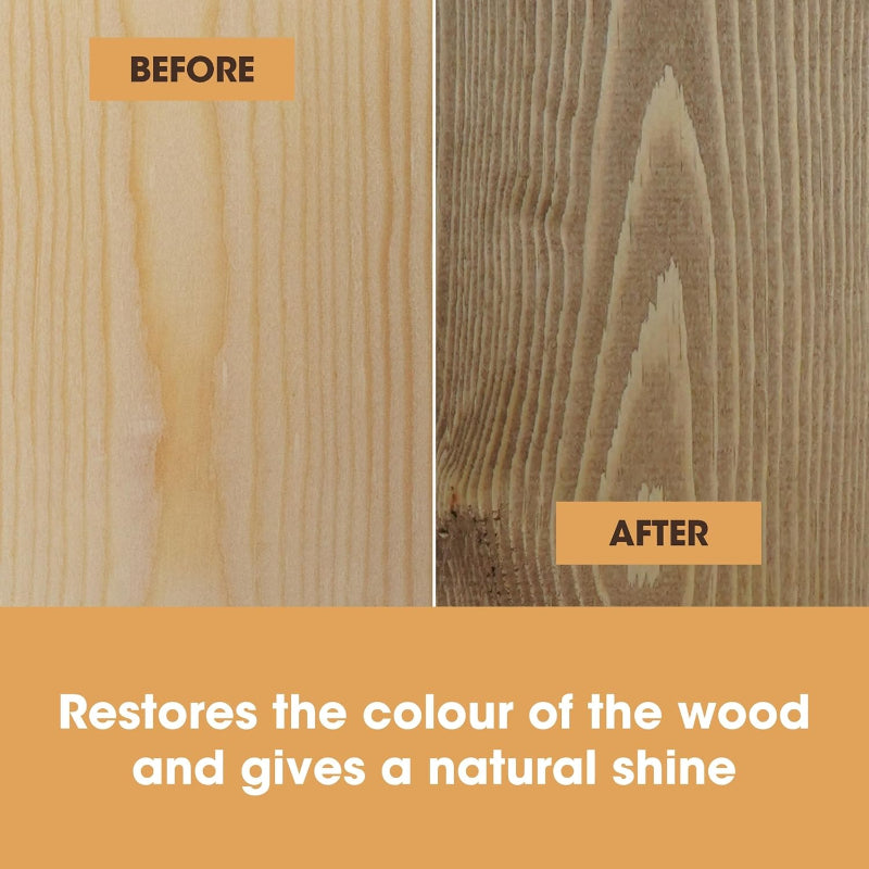 Furniture Clinic Natural Oak Beeswax Polish 200ml Wood Furniture Wax Finish - New Furniture Clinic