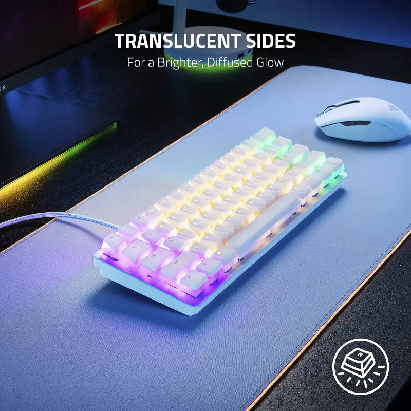 Razer Phantom Pudding Keycap Set Mercury RGB Mechanical Keycaps for PC - New Razer