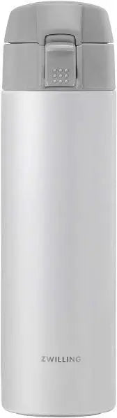 Zwilling 450ml Thermo Vacuum Bottle, Travel Mug - White/Silver (New) Zwilling