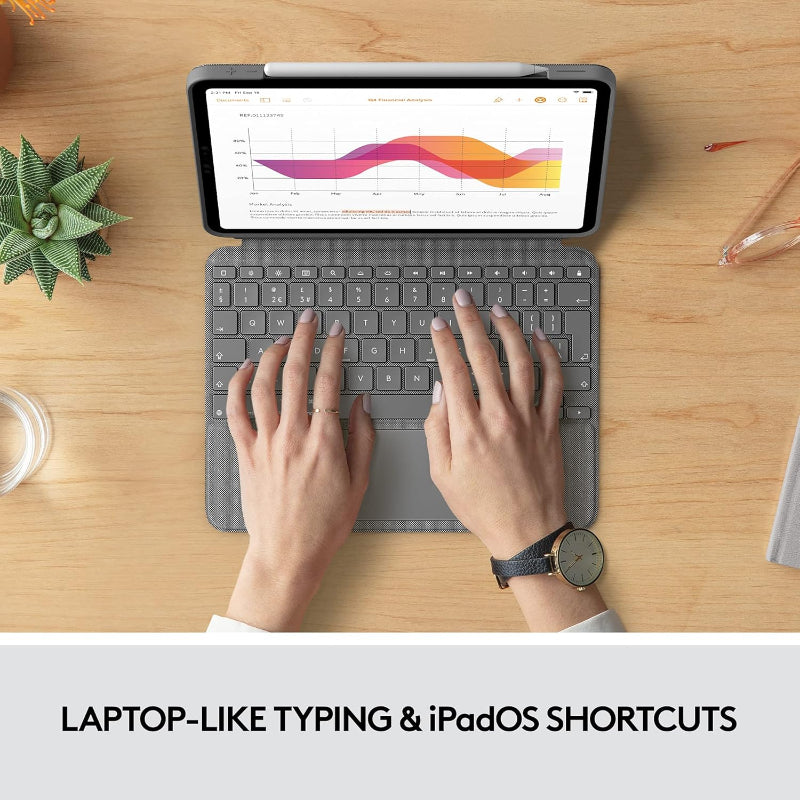 Logitech Combo Touch Detachable Keyboard & Trackpad for iPad Air 4th/5th Gen – UK Layout - Like New The Outlet Shop