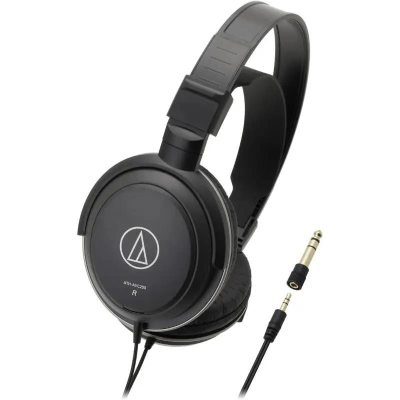 Audio technica ATH-AVC200 Closed Back Headphones - Black - New Audio Technica