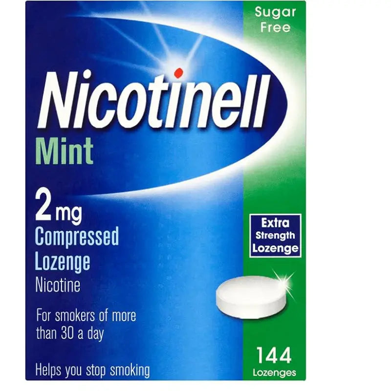 Nicotinell Nicotine Lozenges 2mg Mint Sugar Free Quit Smoking Aid 144 Pieces - New Nicotinell