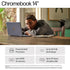 HP Chromebook Plus 14″ Laptop – Intel Core i3, 8GB RAM, 256GB SSD, Chrome OS – Silver - Refurbished Hewlett PAckard