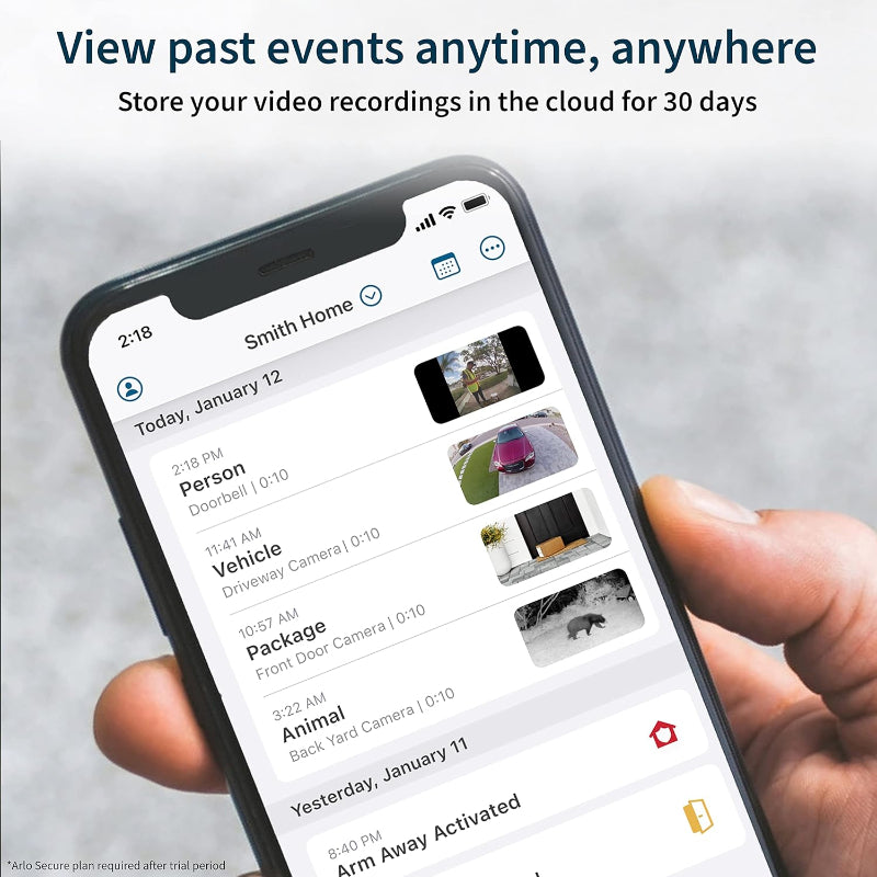 Arlo Wired Video Doorbell Security Camera – HD Video & 2-Way Audio - Like New Arlo