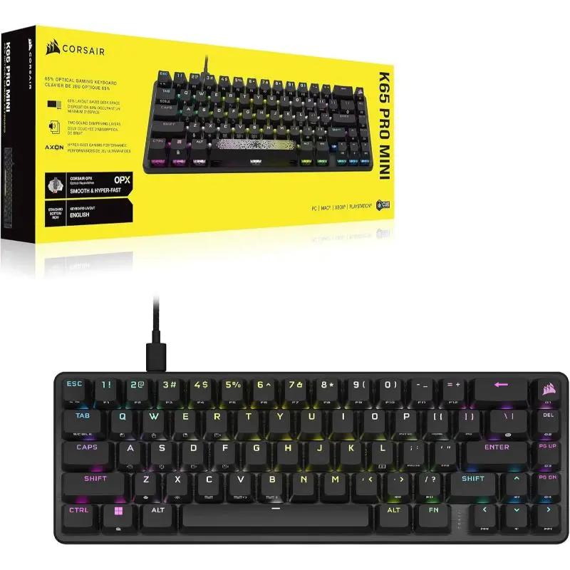 Corsair K65 Pro Mini 65% Optical Mechanical Wired Gaming Keyboard QWERTY Layout - New Corsair