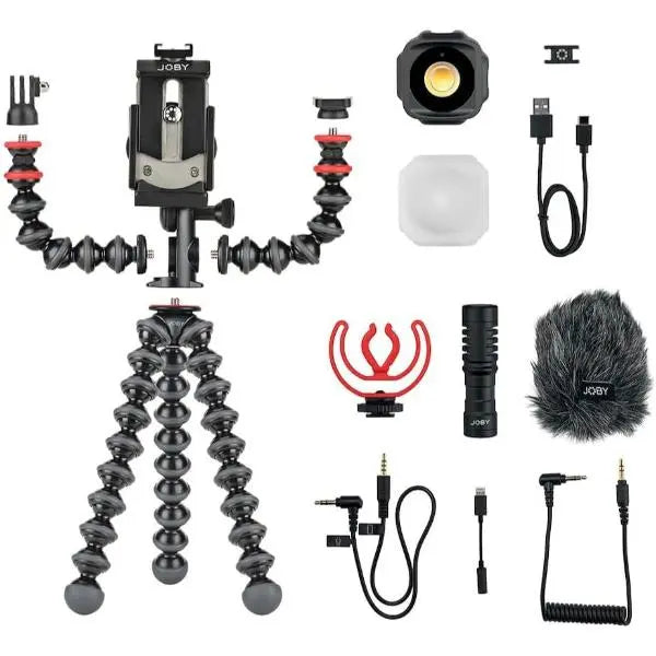 Joby GorillaPod Mobile Vlogging Smartphone Kit Microphone Light & Tripod Joby