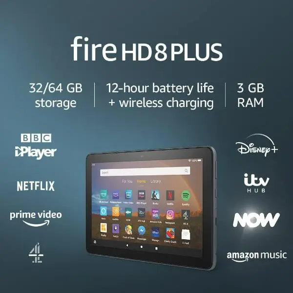 Amazon Fire HD 8 Plus 32GB Full HD Display 8 " Tablet Slate - Refurbished Amazon