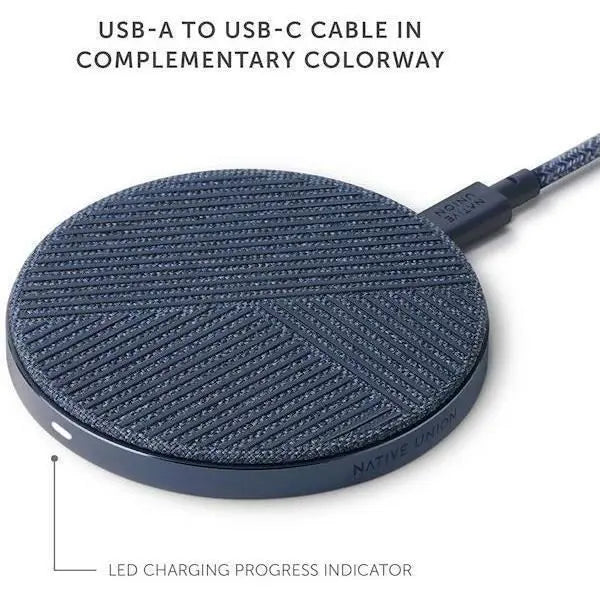 Native Union Drop Wireless Fast Charging Non Slip Pad V2 - Indigo Native Union