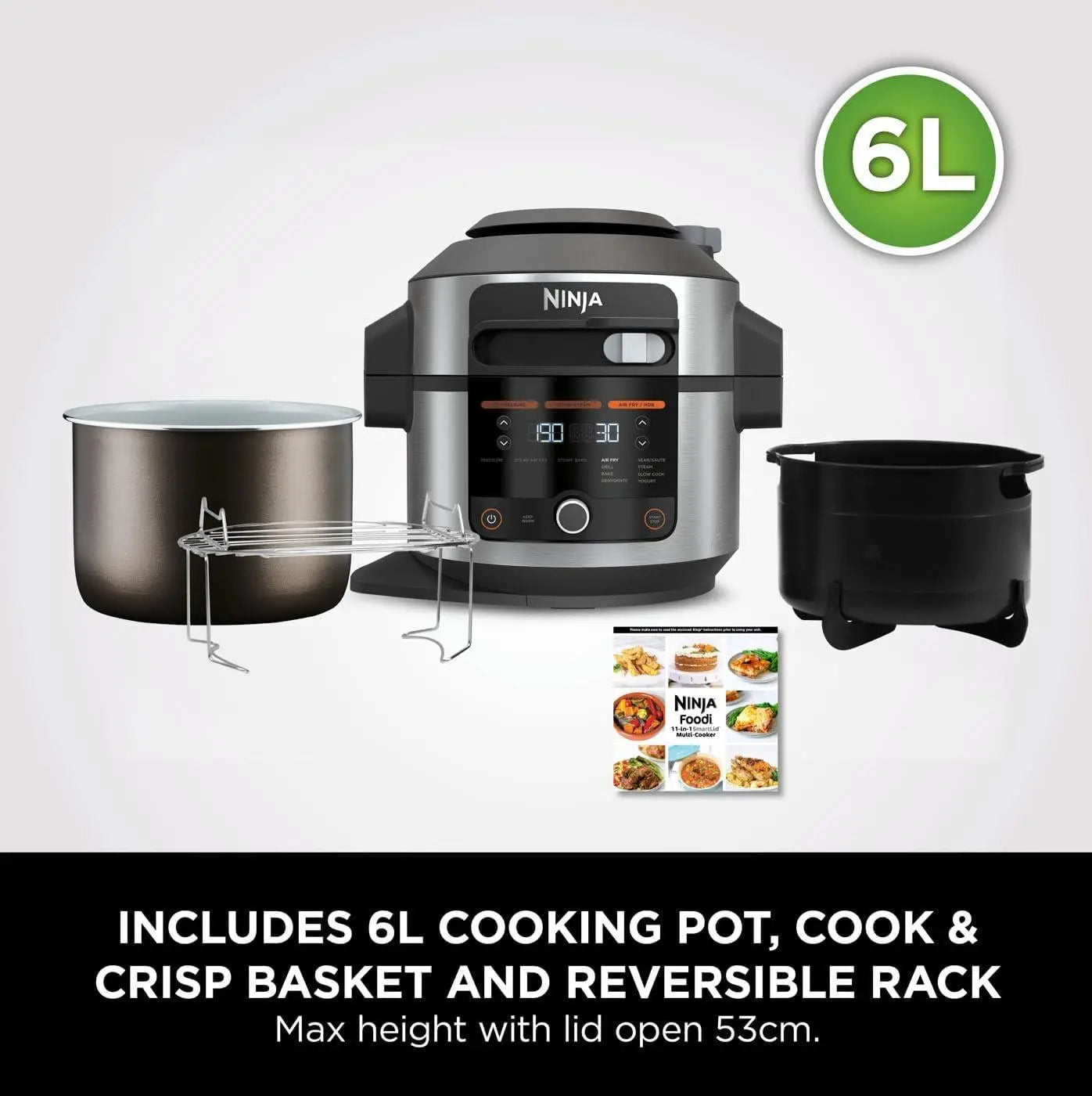 Ninja Foodi 11-in-1 SmartLid Multi-Cooker 6L OL550UK Ninja