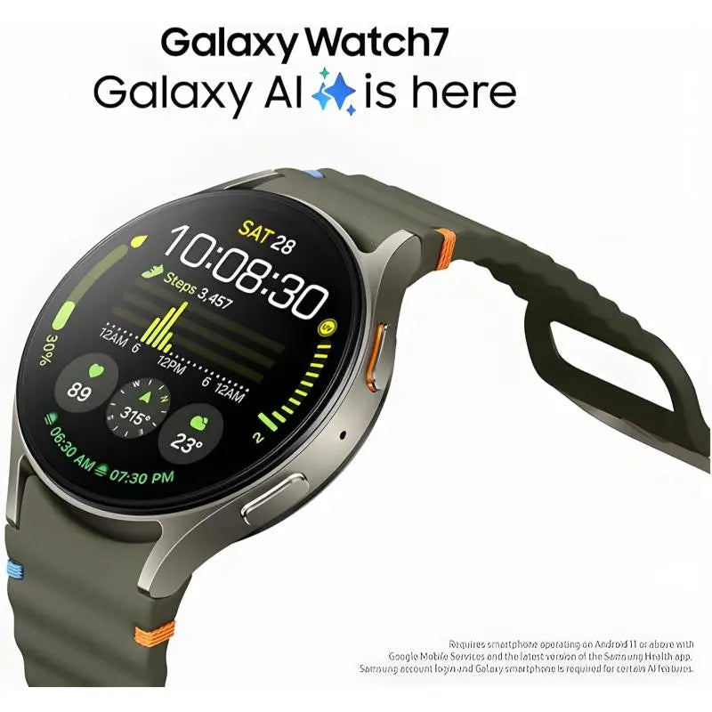 Samsung Galaxy Watch 7 LTE 4G Bluetooth Bixby 40mm Green Smartwatch Fitness Tracker - Refurbished Samsung