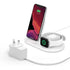 Belkin 3-In-1 Wireless Charging Dock 7.5W For iPhone Apple Watch Airpods - White - New Belkin