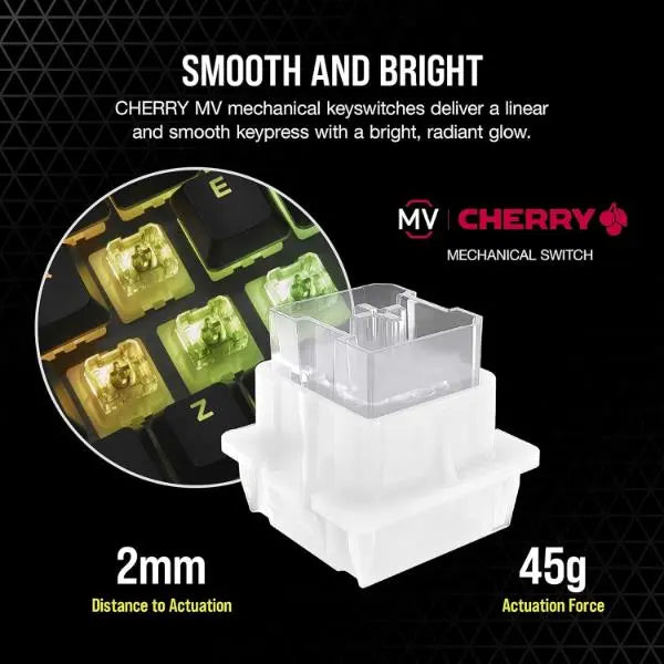 Corsair K60 RGB Pro Mechanical Gaming Keyboard Cherry MV Keyswitch PC Mac Xbox One UK - New Corsair