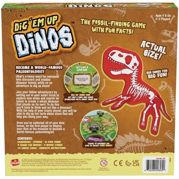 Dig 'Em Up Dinos: The Fossil Finding Game Goliath Games