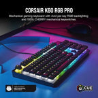 Corsair K60 RGB Pro Mechanical Gaming Keyboard Cherry MV Keyswitch PC Mac Xbox One UK - New Corsair