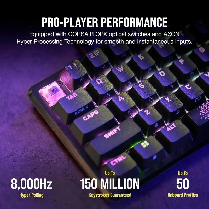 Corsair K65 Pro Mini 65% Optical Mechanical Wired Gaming Keyboard QWERTY Layout - New Corsair
