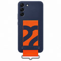 Samsung Galaxy S22+ Silicone Cover With Strap - Navy (New) The Outlet Shop
