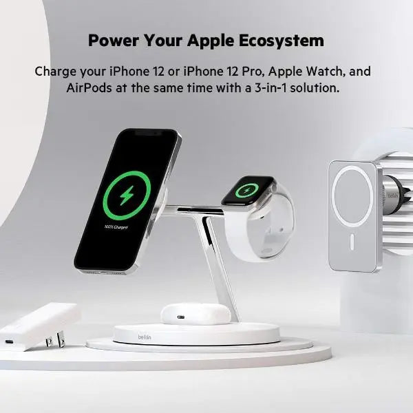 Belkin Boost Pro 3-in-1 Wirless MagSafe Charger For Apple Belkin
