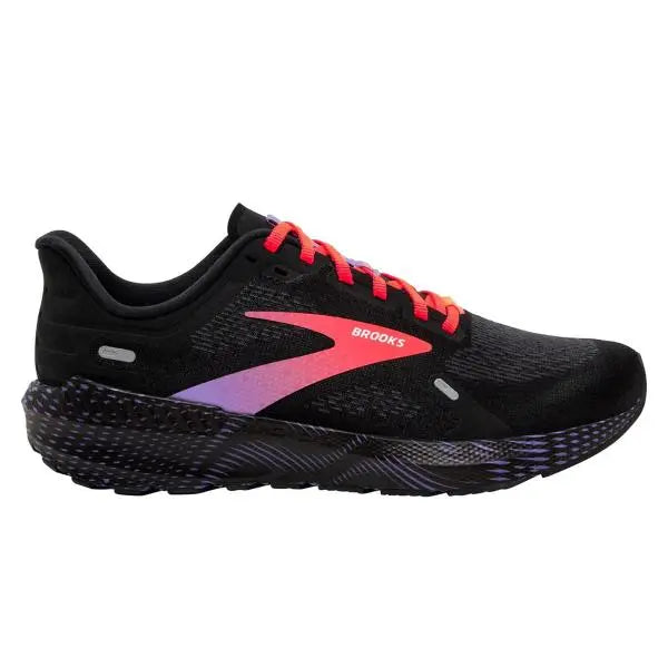 Brooks Launch GTS Womens Running Trainers UK Size 4 Black /  Coral / Purple  - New Brooks