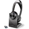 Plantronics Poly Voyager Focus 2 USB-C Wireless Stereo Headset and Charging Stand Poly