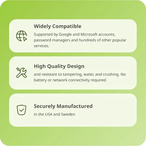 Yubico YubiKey 5 NFC Two Factor Authentication Security KeyFits USB-A x2 - New Yubico