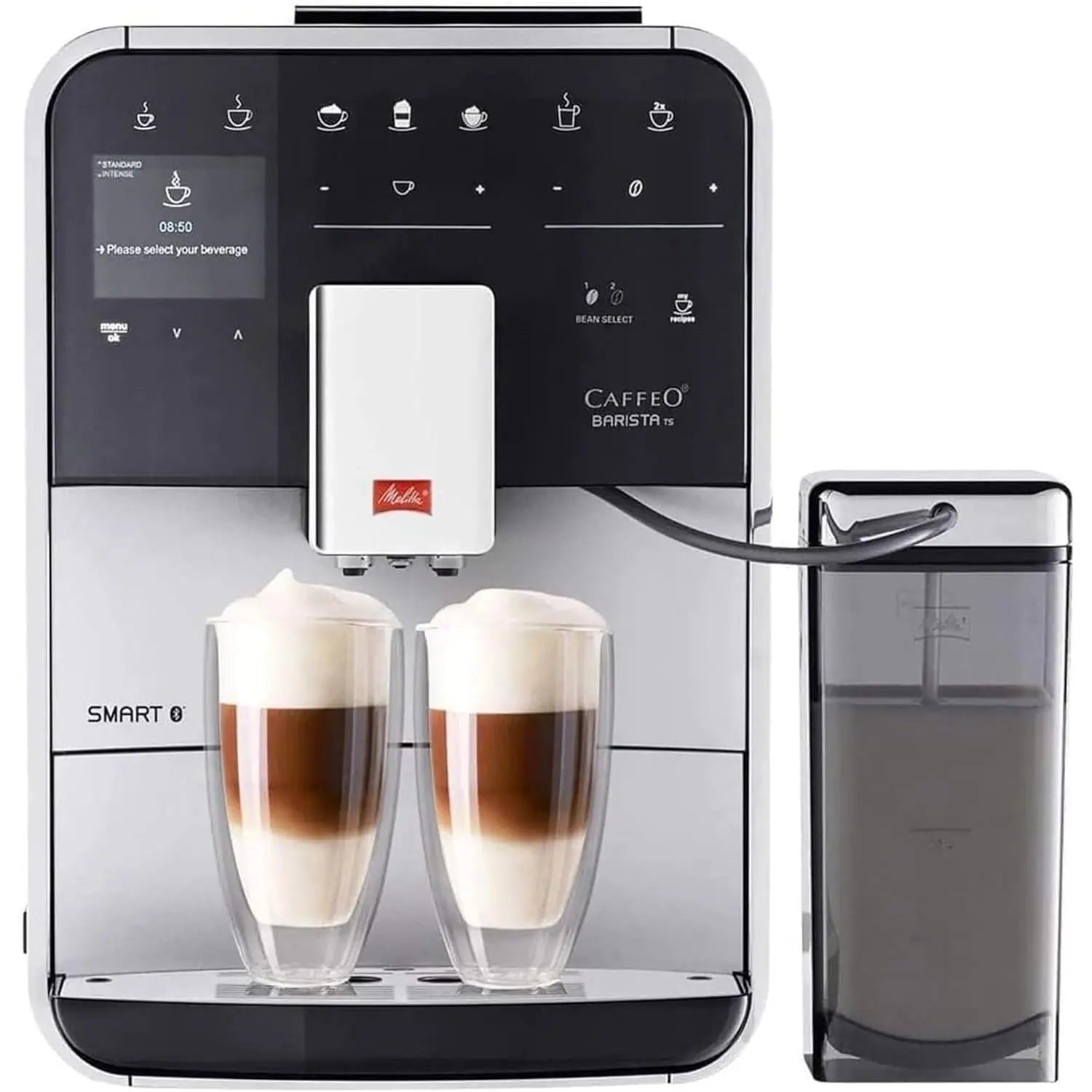 Melitta Integrated Bean to Cup Coffee Machine, TS SMART Model F85/0-101 Silver Mellita