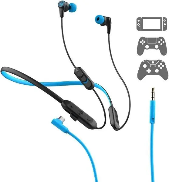 JLab Play Wireless Gaming Earbuds - Blue / Black Jlab