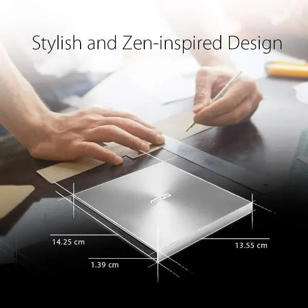 Asus ZenDrive Ultra Slim Light External DVD Writer Silver Mac The
