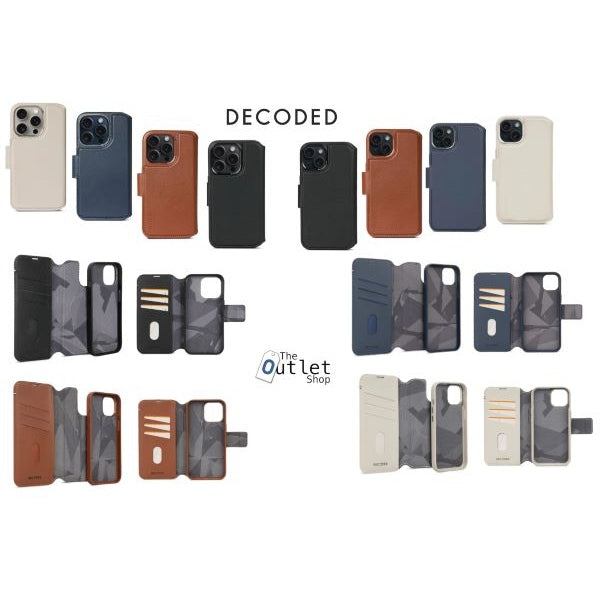 Decoded Detachable Leather Wallet Case For iPhone 15 / 15 Plus / 15 Pro / 15 Pro Max Decoded