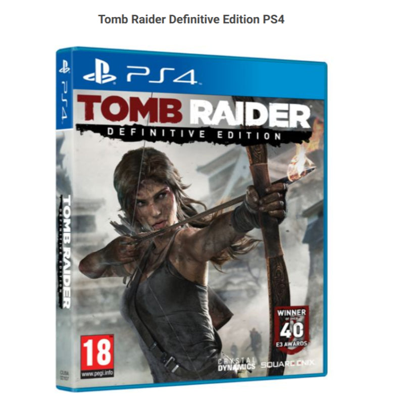 Tomb Raider Definitive Edition PS4 Sony Playstation 4 - New The Outlet Shop