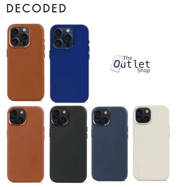 Decoded Leather Back Case For iPhone 15 / 15 Plus / 15 Pro / 15 Pro Max Decoded