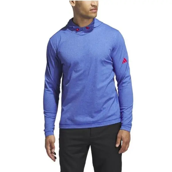 Adidas Men's Lightweight Golf Hoodie Sweatshirt - Royal Blue - New Adidas
