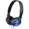 Sony MDR-ZX310 On-Ear Foldable Wired Headphones - Blue - New