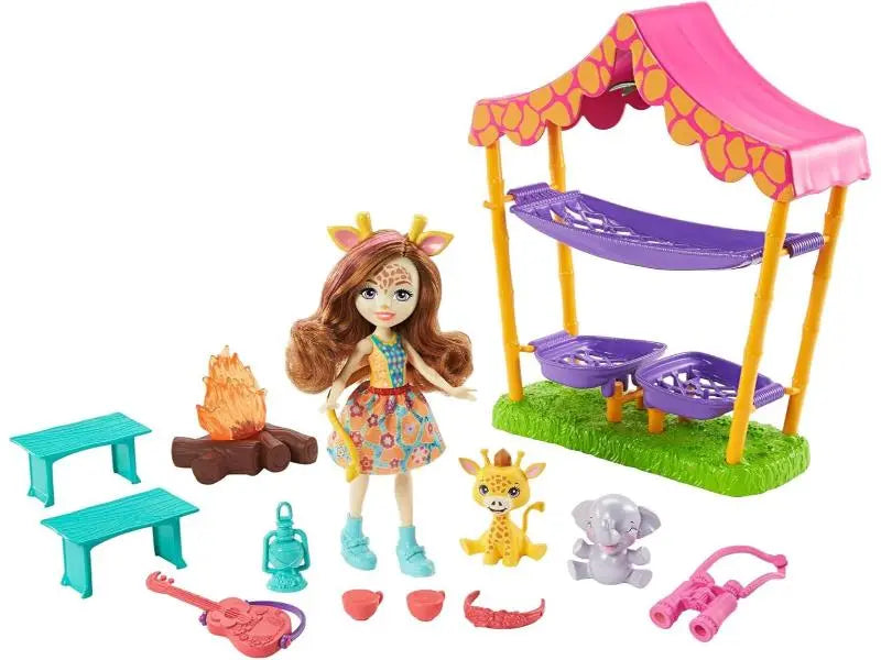 Enchantimals Sunny Savannah Campout Playset Toy Mattel
