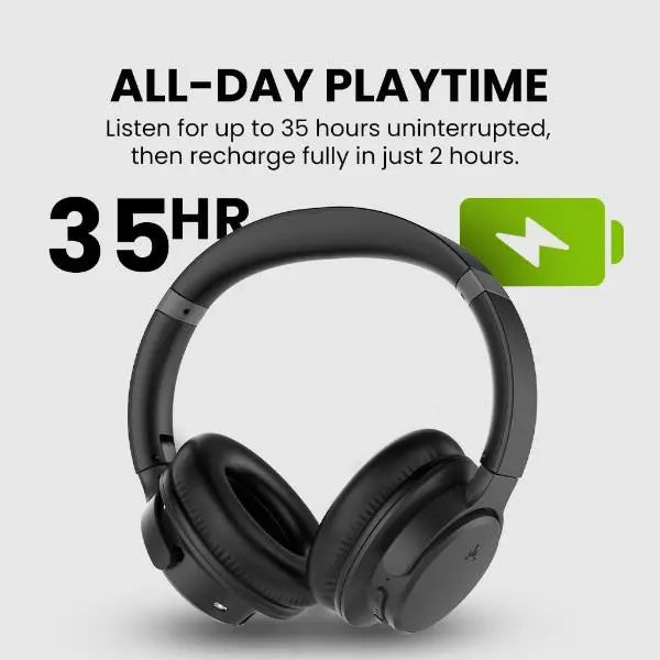 Avantree Ensemble Wireless TV On-Ear Headphone Set Black  - New Avantree