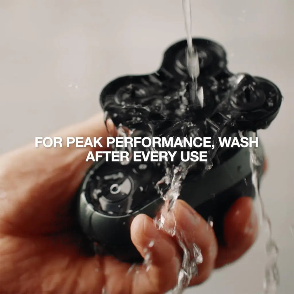 Remington RX7 Electric Head Shaver for Bald Men (Cordless, 60-Min Usage, USB, 5 Cutting Heads Skin Close Results (0.2mm), Turbo, Wet & Dry, Easy Clean, Waterproof, Pop-up Trimmer, Travel Pouch) XR1600 - Damaged Box Remington
